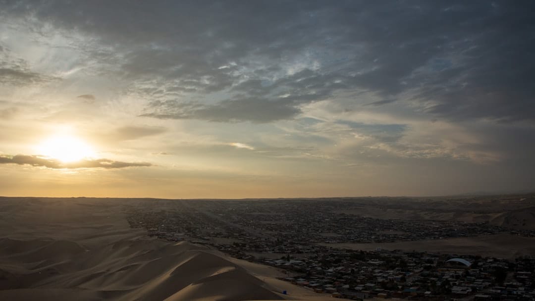 Huacachina desert oasis in Peru