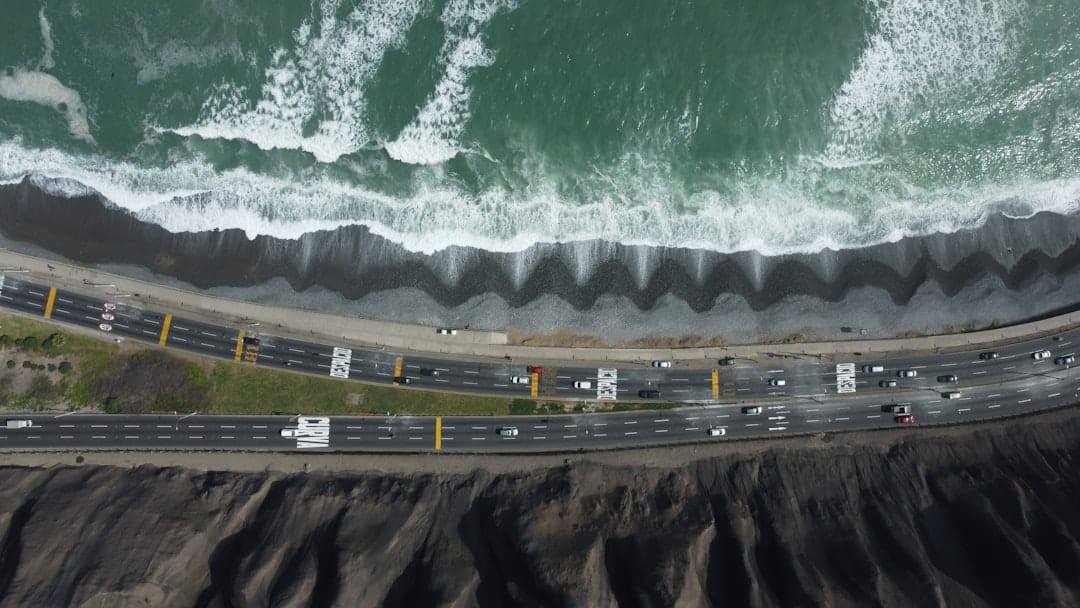 Lima coastline, Miraflores district